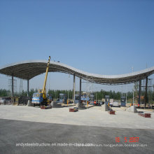 Aluminium Magnesium Manganese Panel & Space Truss Structure Roofing for Toll Station